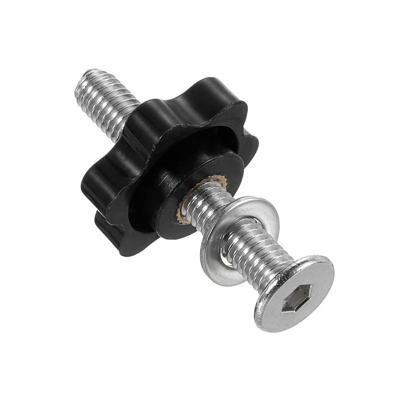 sourcing map 4 Sets Star Knob Kit, M6 Metric Thread