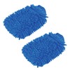 Teniux Premium Car Washing Mitts, 2PK-Scratch & Lint-Free, Premium Chenille Microfiber