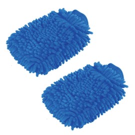 Teniux Premium Car Washing Mitts, 2PK-Scratch & Lint-Free, Premium Chenille Microfiber