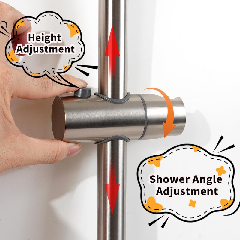 Vista 66cm Shower Riser Rail SUS304 Stainless Steel Bathroom Rail