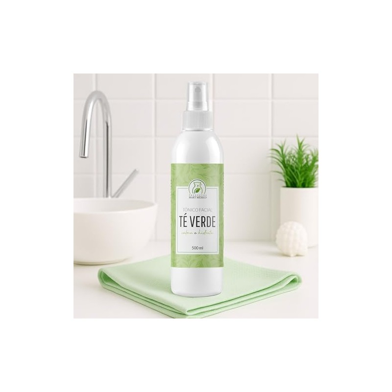 Tónico De Té Verde Hidratante Facial 500 Ml Productos Mart