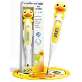 scala Termometro digitale SC 44 flex anatra bianca per bambini e neonati, motivo anatra