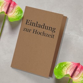 DIN A5 Folding Cards – Sand Brown (Kraft Paper) – Pack of 25 – Invitation Cards – Menu Cards – Church Book – Blank – 14.8 x 21 cm FarbenFroh by Gustav Neuser