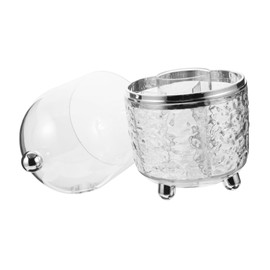 IWOWHERO Foundation Brush Holder Rotating Makeup Brush Storage Desktop Rotating Cosmetic Box Home Storage