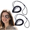 2pcs Eye Shield, Plastic Breathable Clear Eye Patches with Adjustable