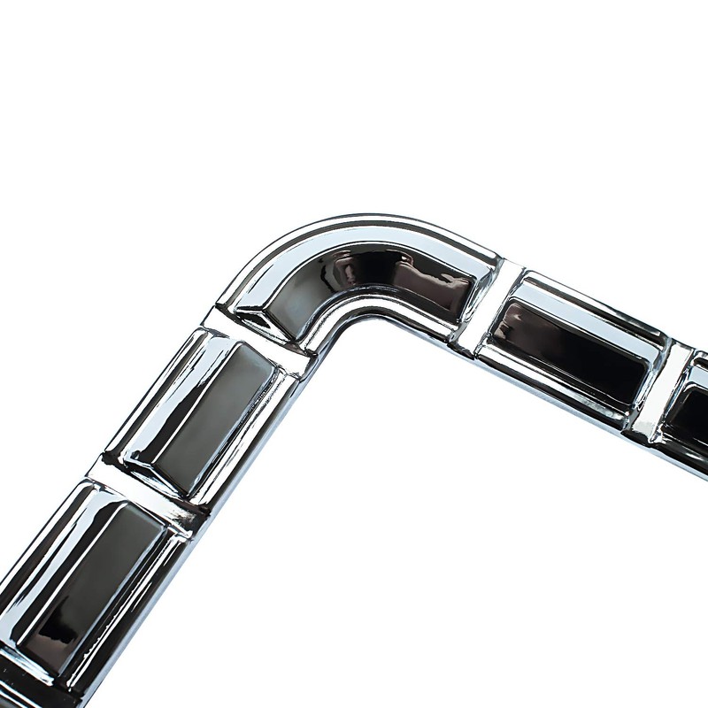 Creathome 3D Chrome License Plate Frames, Pure Zinc Alloy Metal