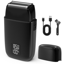 Surpluckbox Electric Foil Shaver for Men, Wet/Dry, Rechargeable, LED Display