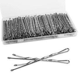 Large Silver Bobby Pins for Gray Hair 240PCS 2.75'' Jumbo Bobby Pins Long Gray Hair Pins with Box