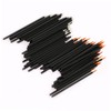 PACKOVE 100pcs Eyeliner Brushes Plastic Handle and Nylon Bristles Disposable