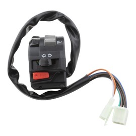 MangWany 7/8 Inch 22 mm Motorcycle ATV Handlebar Switch Headlight Fog Light Indicator Horn Switch Button with Wiring Harness