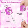 Namifin 72 PCS Funny Badge Reel with Nurse Pen Set,