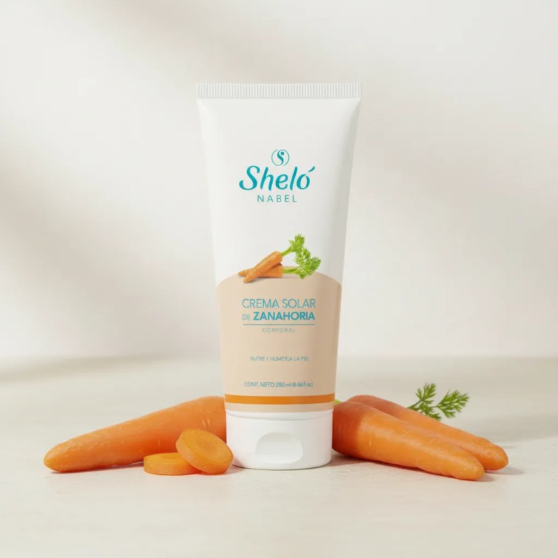 Crema Leche Solar Zanahoria Bronceado Corporal Shelo