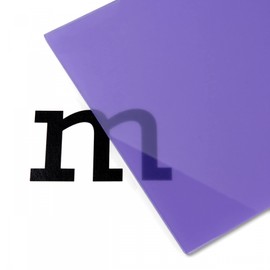 PLEXIGLAS® Satinice SC Coloured, Satin on One Side, Versatile Acrylic Glass Plate for Lighting Objects and Lighting Purposes, 3.0 x 120 x 250 mm, Purple, Translucent (4H01SC)