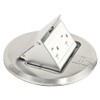 Stainless Floor Box Kit With Pop-Up Weather And Tamper Resistant