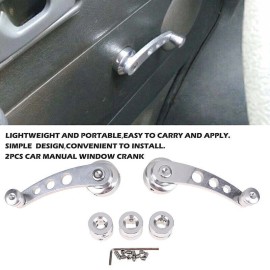 car-wholesale2019 Chrome Billet Aluminum 1/4 Window Crank Handle Fits Hot Rod Chevy Ford Chrysler