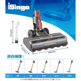 Dyson V7 Head (2023 Latest Enhanced Version) For Dyson V7 V8 V10 V11 V15 Series Vacuum Cleaner Head Soft Roller Cleaner Head LED Motor Head Replacement Parts Accessories Compatible