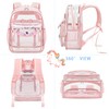 Clear Backpack for School,Heavy Duty PVC Transparent Bookbag for Girls