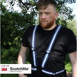 Salzmann Reflective High Visibility Vest with Adjustable Straps - Perfect for Cycling & Running