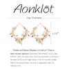 Stocking Stuffers Pearl Drop Earrings Bohemia Bead Pearl Hoop Earrings