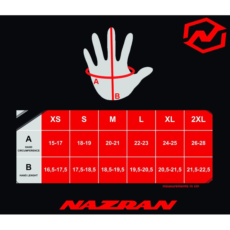 Nazran Chopper 2.0 Men's Leather Motorcycle Gloves M