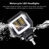 3in Motorcycle LED Headlights with Blue Aperture 20W Waterproof Bright