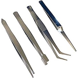 Krafters Korner 4Piece Craft Tweezers hobby building tools for arts project high precision jewelry nail picking tools