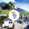 Mailfull Pack of 8 Solar Panel Brackets 30 mm PV