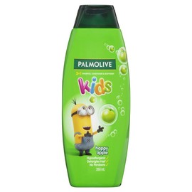 Palmolive Kids 3 in 1 Shampoo, Conditioner & Body Wash (Happy Apple) 350ml