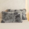 HAIHUA Faux Fur Tie Dye Fluffy Pillow case, Soft Tie