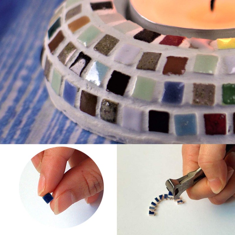 Mosaic Mini 5 mm Ceramic 500 Pieces Graphite Black WL01