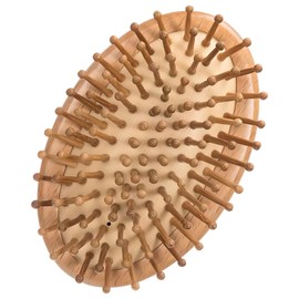 Bamboo Hair Brush for Detangling & Scalp Massaging, Air Cushion Brush for Women, Men & Kids – Suitable for All Hair Types, Natural Wooden Design