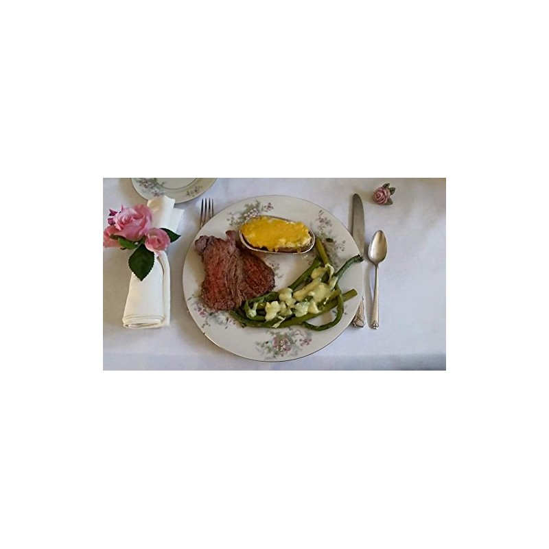 KitchenDance Disposable Aluminum Potato Shell Pan - 2.7 Ounces Oval