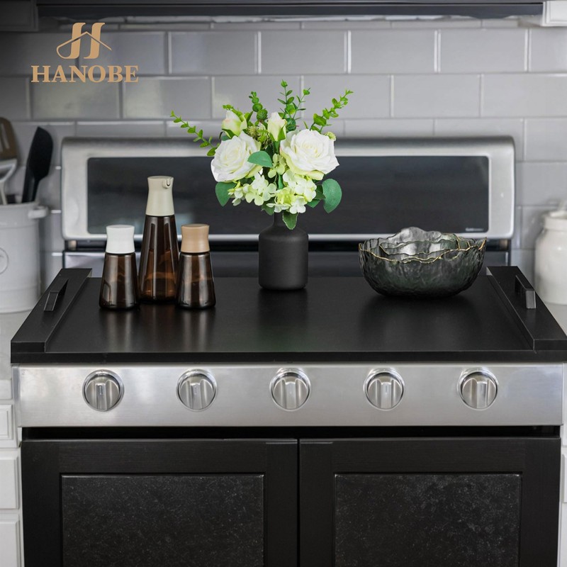 Hanobe Stove Noodle Board Cover: Black Gas Electric Cover Top
