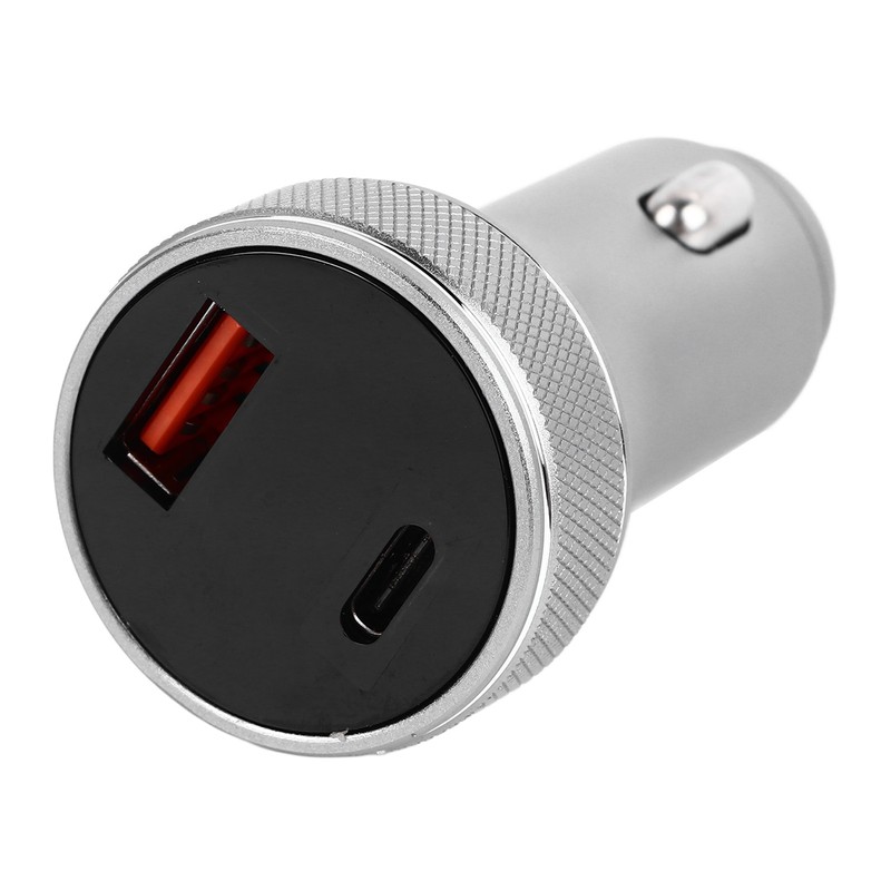 Car Charger Metal Digital Display Short Circuit Protection Fast Charging