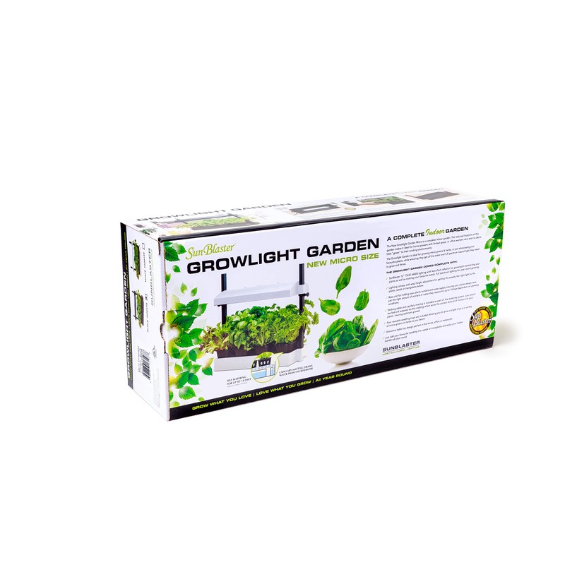 SunBlaster SL1600199 Micro Grow Light Garden, White, Small