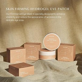 Mascarilla de gel reafirmante 60ea (30 pares) – Parche refrescante de hidrogel para ojos con colágeno, péptido, ceramida de arroz, fermento de lactoba