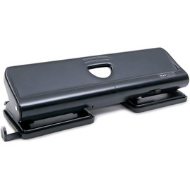 Rapesco 1054 720 4-Hole Metal Punch, 22 Sheet Capacity, Black