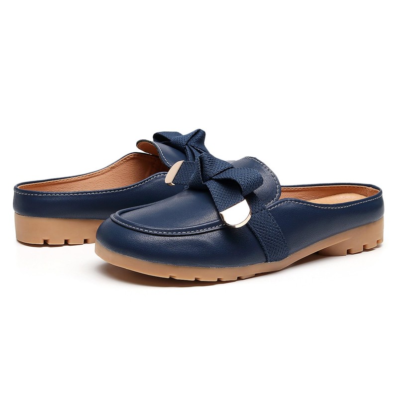 VenusCelia - Mulas cómodas para caminar para mujer, marino, 7