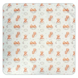 Abizarch Baby Dining Chair Mat Anti Slip Splash High Chair Mat Waterproof High Chair Floor Protector Pad Reusable High Chair Mat Portable Floor Anti-Splash Mat for High Chair Home 43x43inch ZHAZHAMO