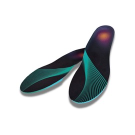 インソール [理学療法士監修] アーチサポート 土踏まず 立ち仕事 運動 スポーツ サッカー ウォーキング 中敷き Rela Kino (ブラック,M)