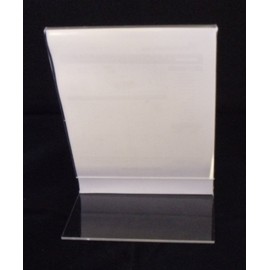 EPOSGEAR® 1 x A6 Portrait Angled Perspex Acrylic Lean Back to Counter Menu Leaflet Flyer Poster Holder Display Stands