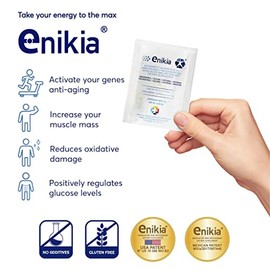 Resveratrol, L Glicina, L Arginina y L Cisteína, Suplementos alimenticios con aminoácidos y antioxidantes elaborados con NANOTECNOLOGIA 60 sobres ENIKIA