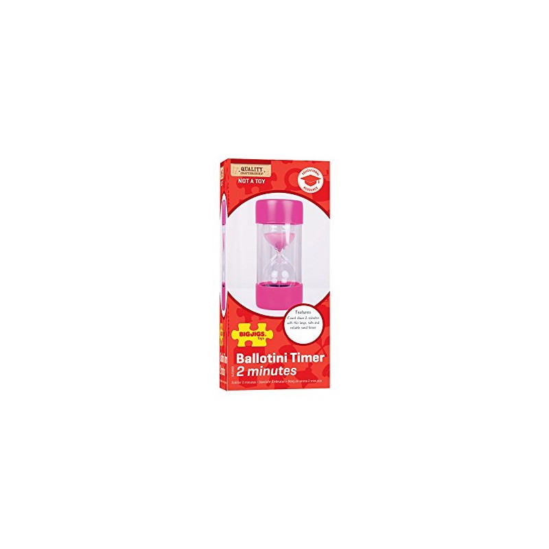 Bigjigs Toys 2 Minute Durable Ballotini Sand Timer Ideal for