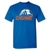 Cincinnati Soccer Skyline Men's Fan T-Shirt (Royal Shirt, 2XL)