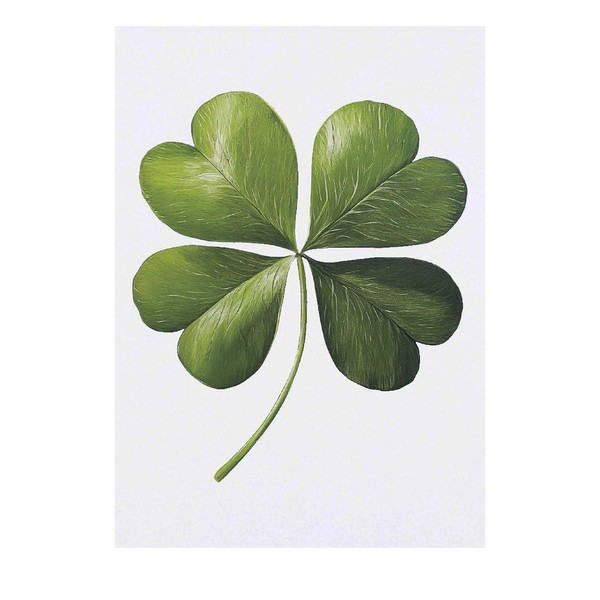 'Four Leaf Clover ' Temporary Tattoo - Water Resistant, Skin-Safe,