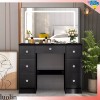 Yamissi Vanity Table Set Makeup Bedroom Dressing with Lighted LED