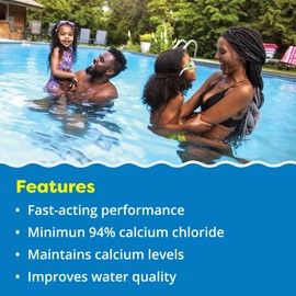 In The Swim Calcium Hardness Increaser for Swimming Pools - Fast-Acting, Scale Prevention - 94% Calcium Chloride - 45 Pounds