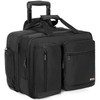 LASUK Rolling Briefcase Laptop Bag,17.3" Computer bag with wheels, Water
