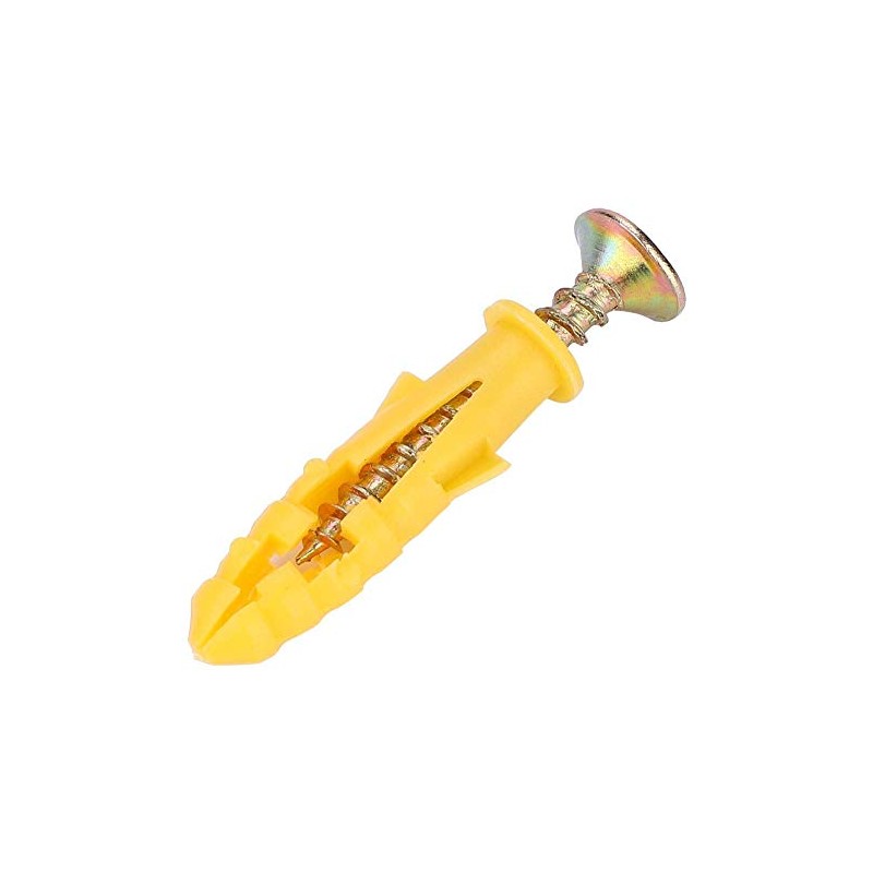 Plastic Expansion Wall Screw Plug Screw Fixings + Self-Tapping Screws