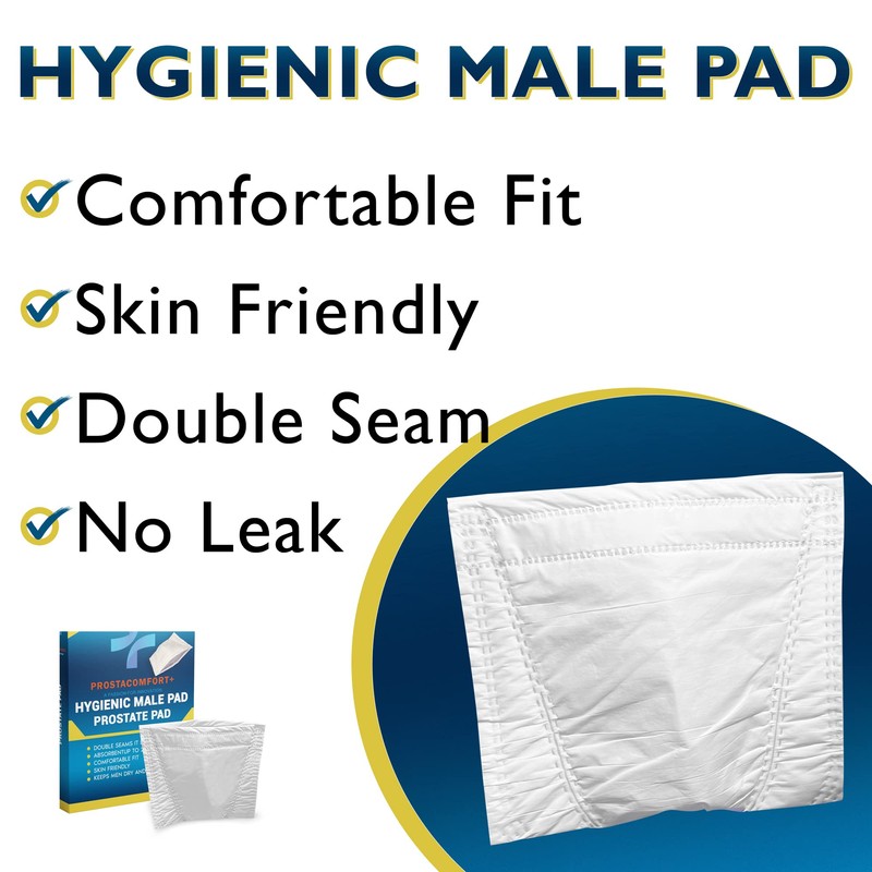 PROSTACOMFORT+ Hygienic Male Pad – 24 Pcs Incontinence Guards for